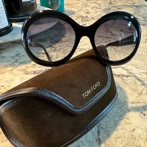 Black Tom Ford Round Sunglasses